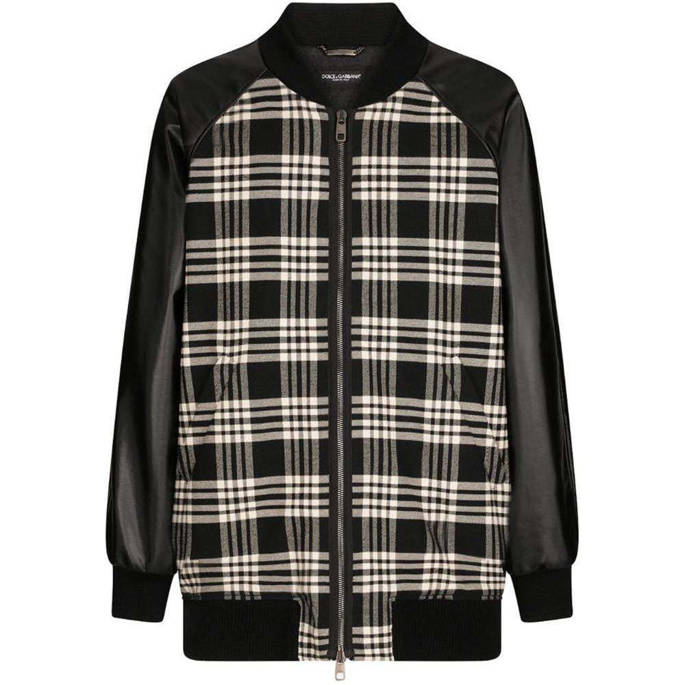 Dolce & Gabbana Black Cotton Jacket Dolce & Gabbana