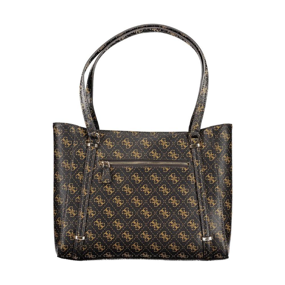 Guess Jeans Brown Polyethylene Handbag Guess Jeans