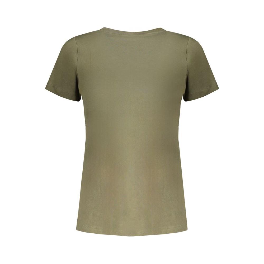 Pepe Jeans Green Cotton Tops & T-Shirt Pepe Jeans