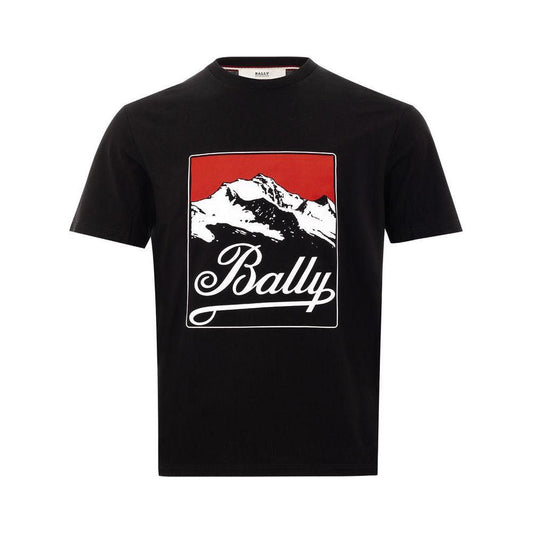 Bally Black Cotton T-Shirt Bally