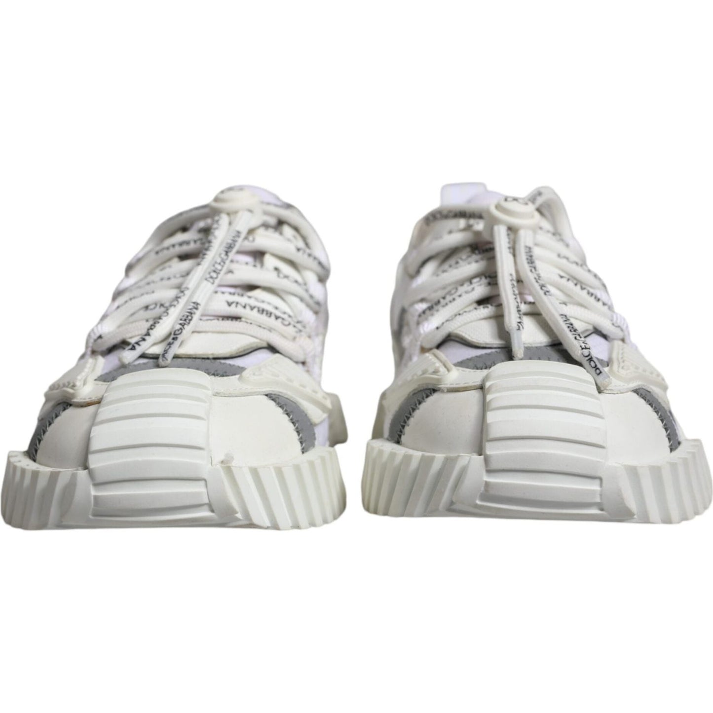 Dolce & Gabbana White Lace Up Low Top NS1 Sneakers Shoes Dolce & Gabbana