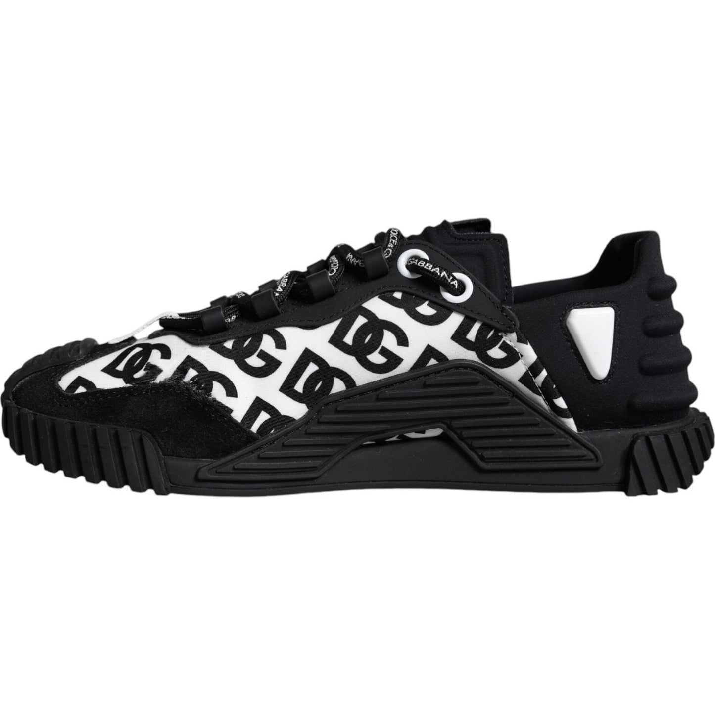 Dolce & Gabbana Black Logo Lace Up Low Top NS1 Sneakers Shoes Dolce & Gabbana