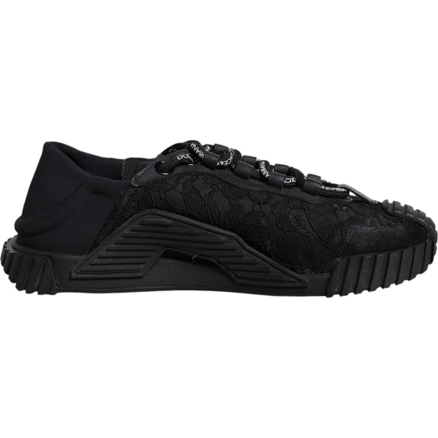 Dolce & Gabbana Black Lace Up Low Top NS1 Sneakers Shoes Dolce & Gabbana