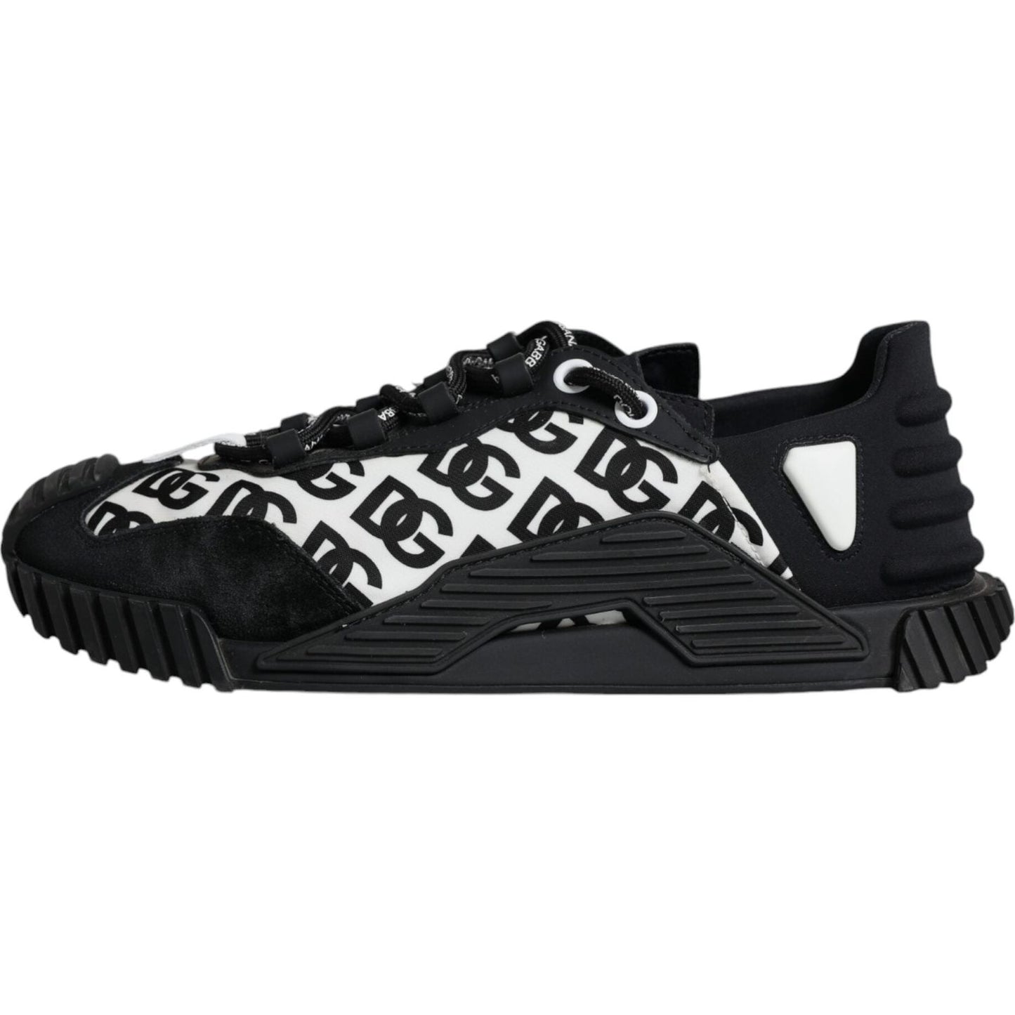 Dolce & Gabbana Black Logo Lace Up Low Top NS1 Sneakers Shoes Dolce & Gabbana