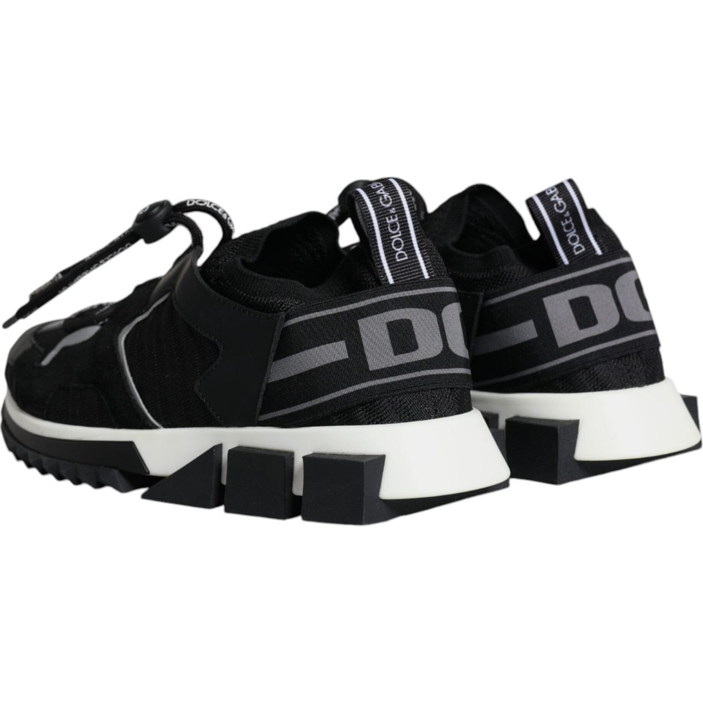 Dolce & Gabbana Black Mesh Sorrento Trekking Sneakers Shoes Dolce & Gabbana