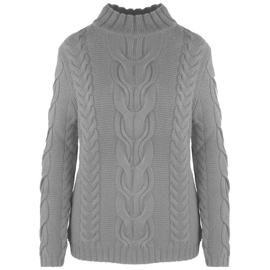 Malo Gray Wool Women's Turtleneck Sweater Malo