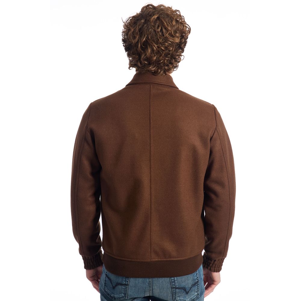 Roberto Pepe Luxury Brown Wool Men Jacket 1728,67345744032,Brown,Clothing,Coats - Jackets & Coats - Clothing,IT48 | M,Jackets & Coats - Clothing,Jackets - Men - Clothing,Men,Men - Clothing,New with tags,Roberto Pepe Luxury