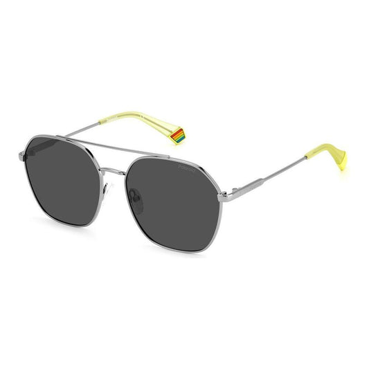 Polaroid Gray Stainless Steel Sunglasses Polaroid