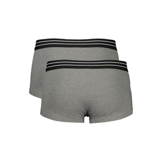 Cavalli Class Gray Cotton Underwear Cavalli Class