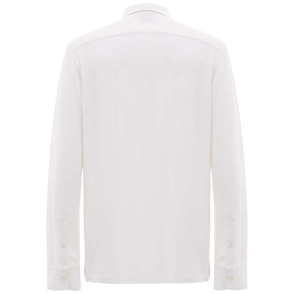 Corneliani White Cotton Shirt Corneliani