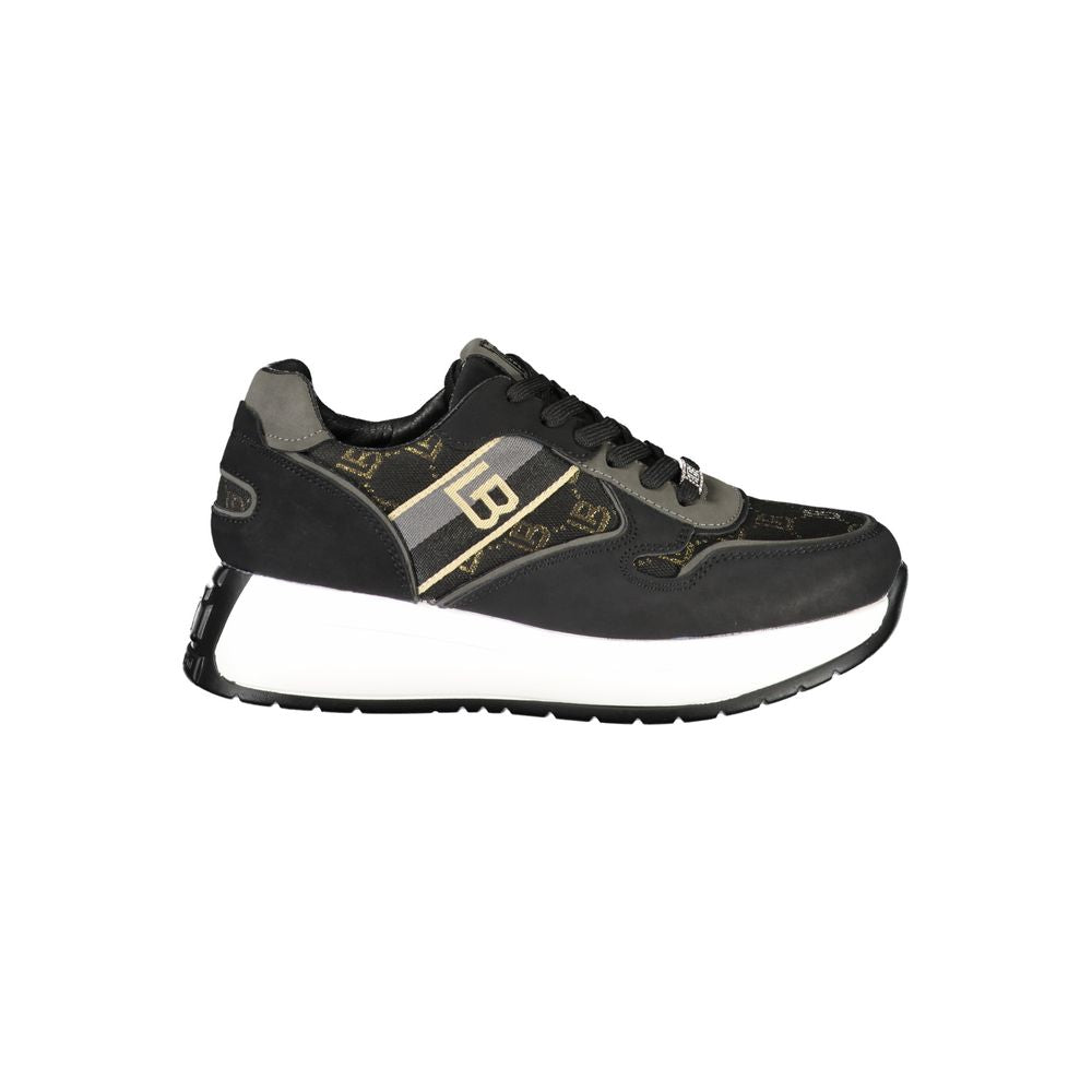 Laura Biagiotti Black Polyester Sneaker Laura Biagiotti