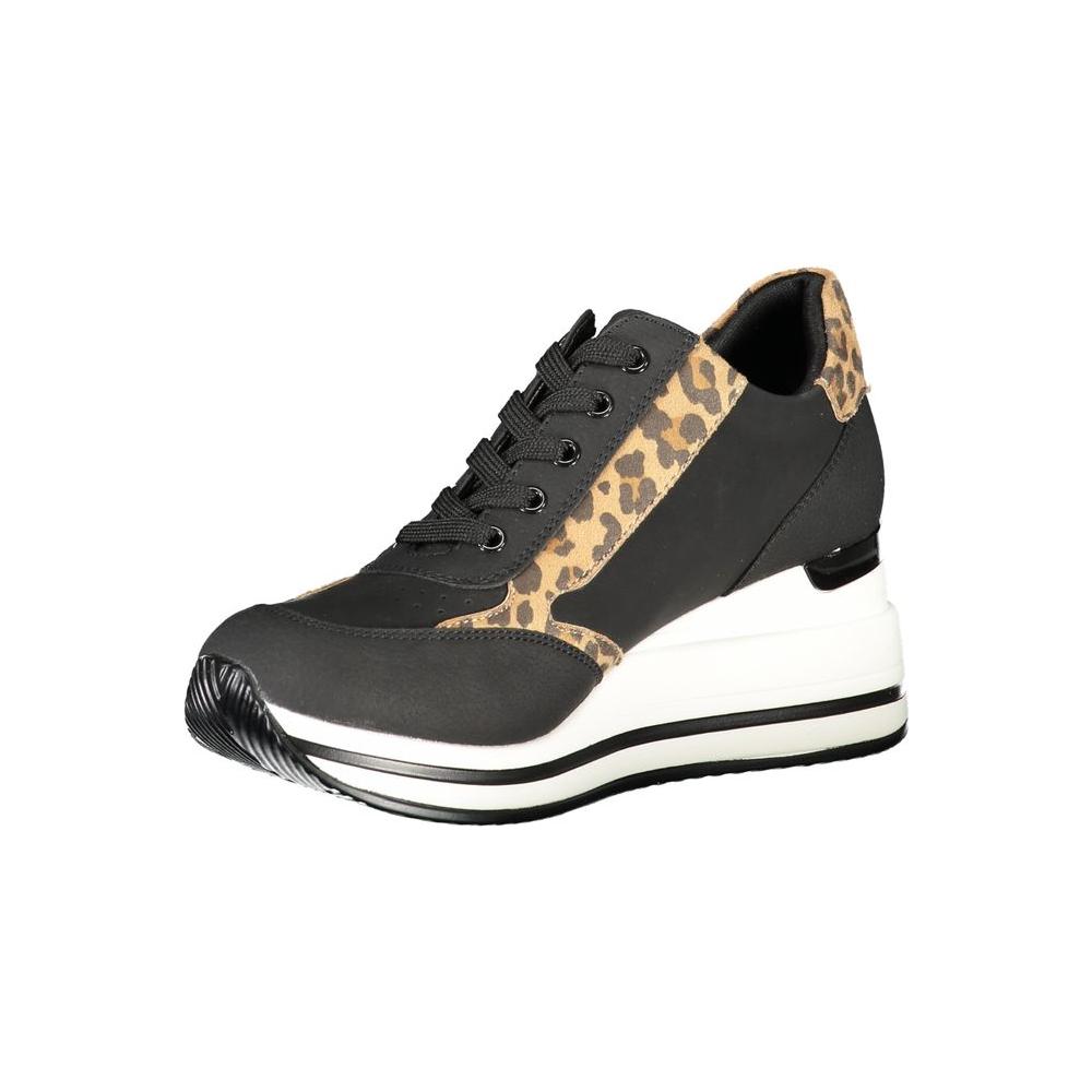 Laura Biagiotti Black Polyester Sneaker Laura Biagiotti