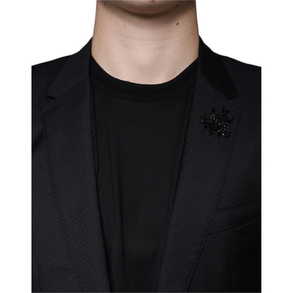 Dolce & Gabbana Black MARTINI Bee Single Breasted Blazer