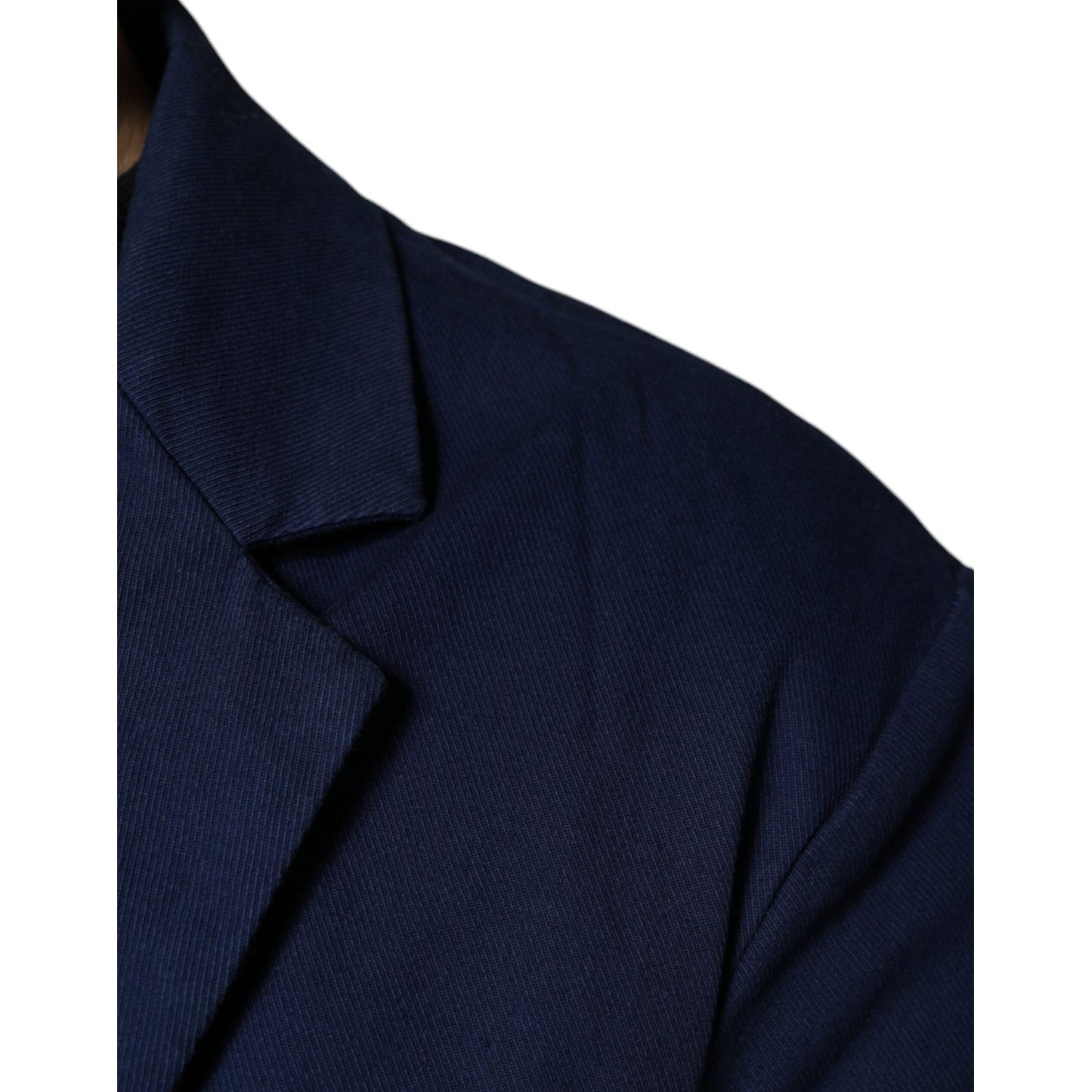 Dolce & Gabbana Blue Notch Single Breasted Dress Coat Blazer Dolce & Gabbana