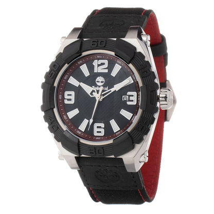 Timberland Black Leather Sport Watch Timberland