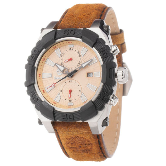 Timberland Brown Leather Dress Watch Timberland