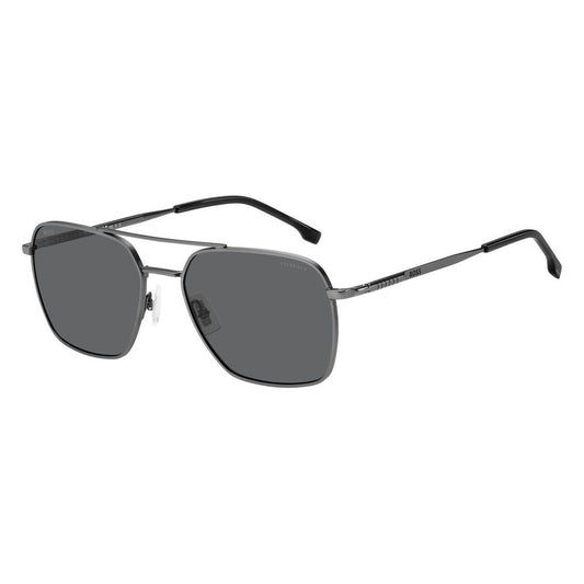 Hugo Boss Gray Metal Sunglasses Hugo Boss