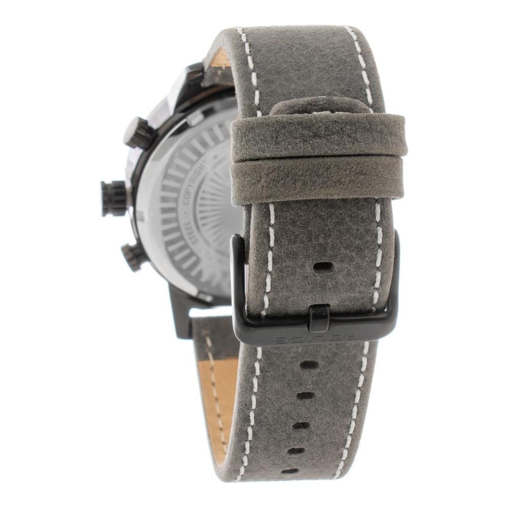 Police Gray Leather Watch Police