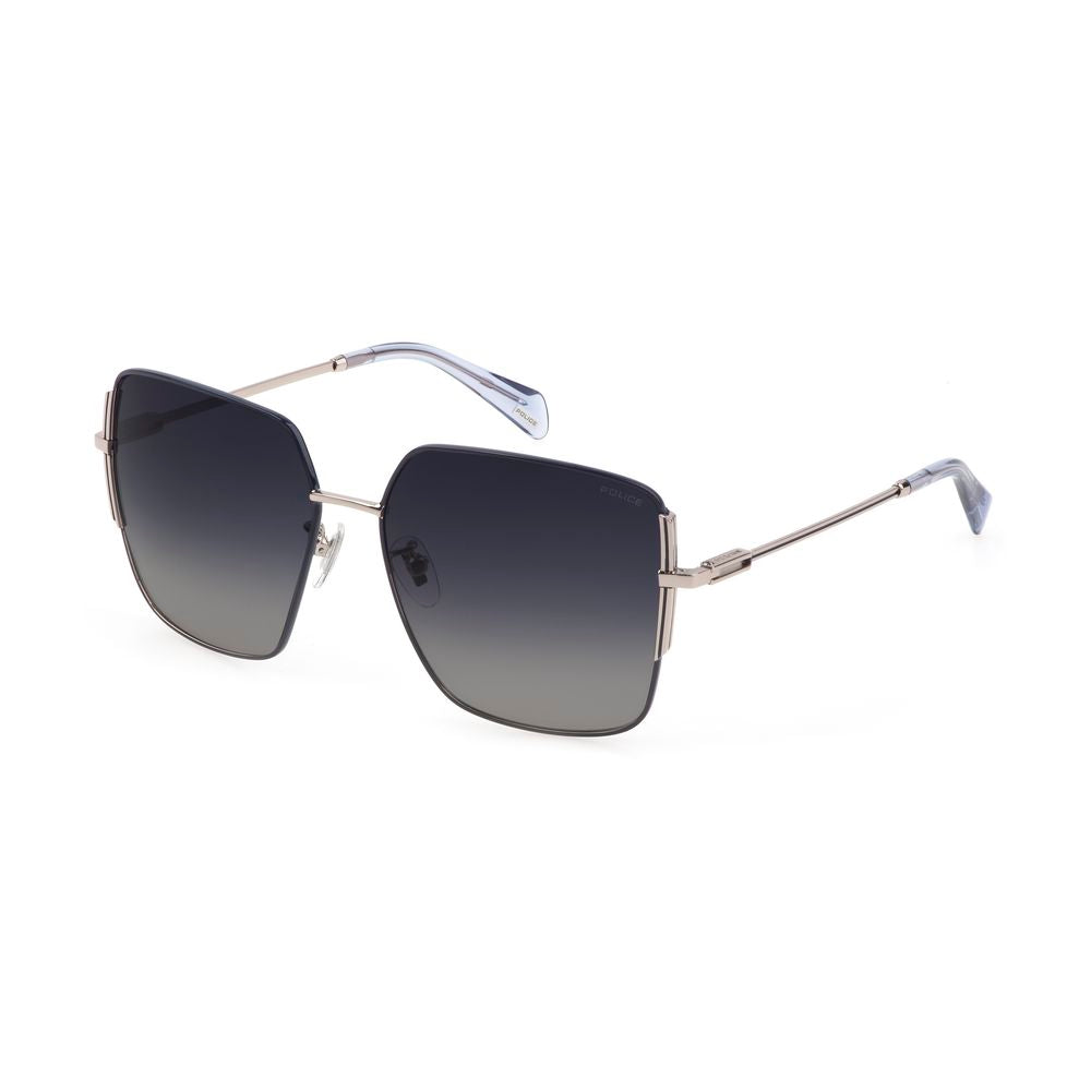 Police Gray Metal Sunglasses Police