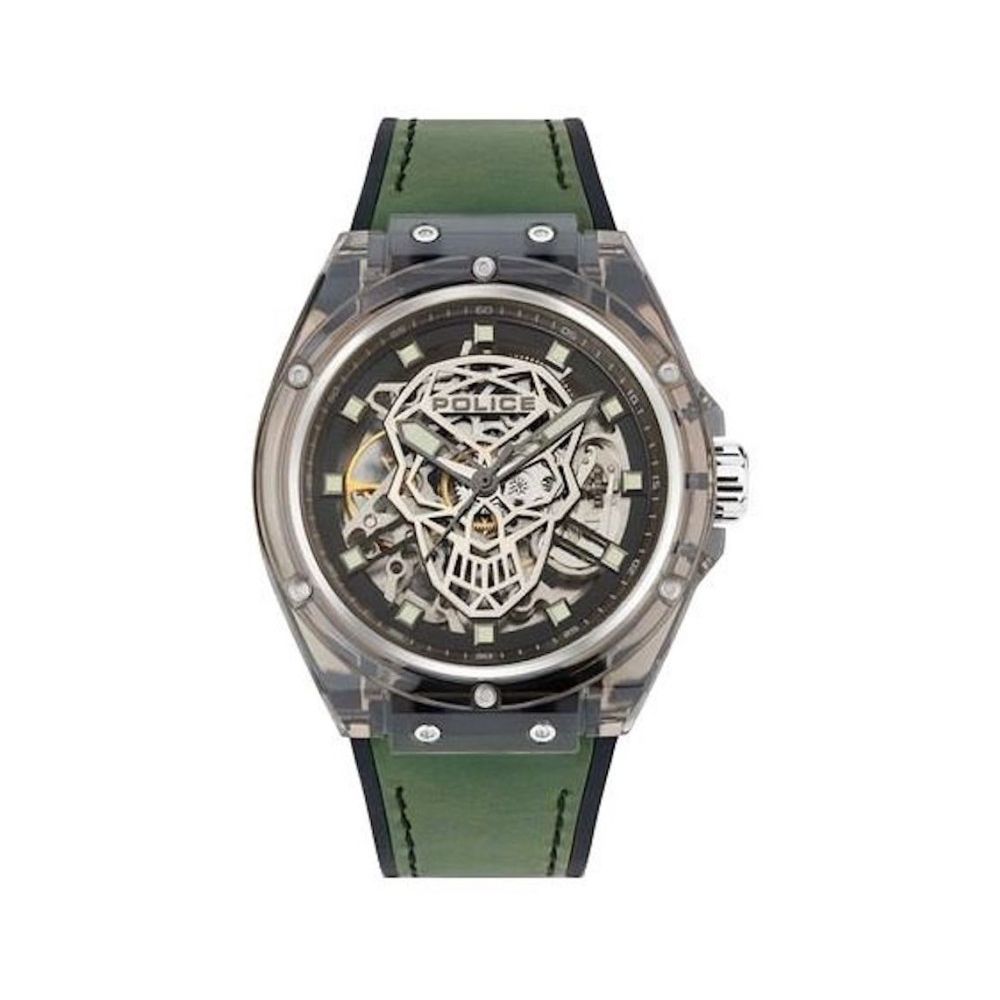 Police Green Silicone Watch Police