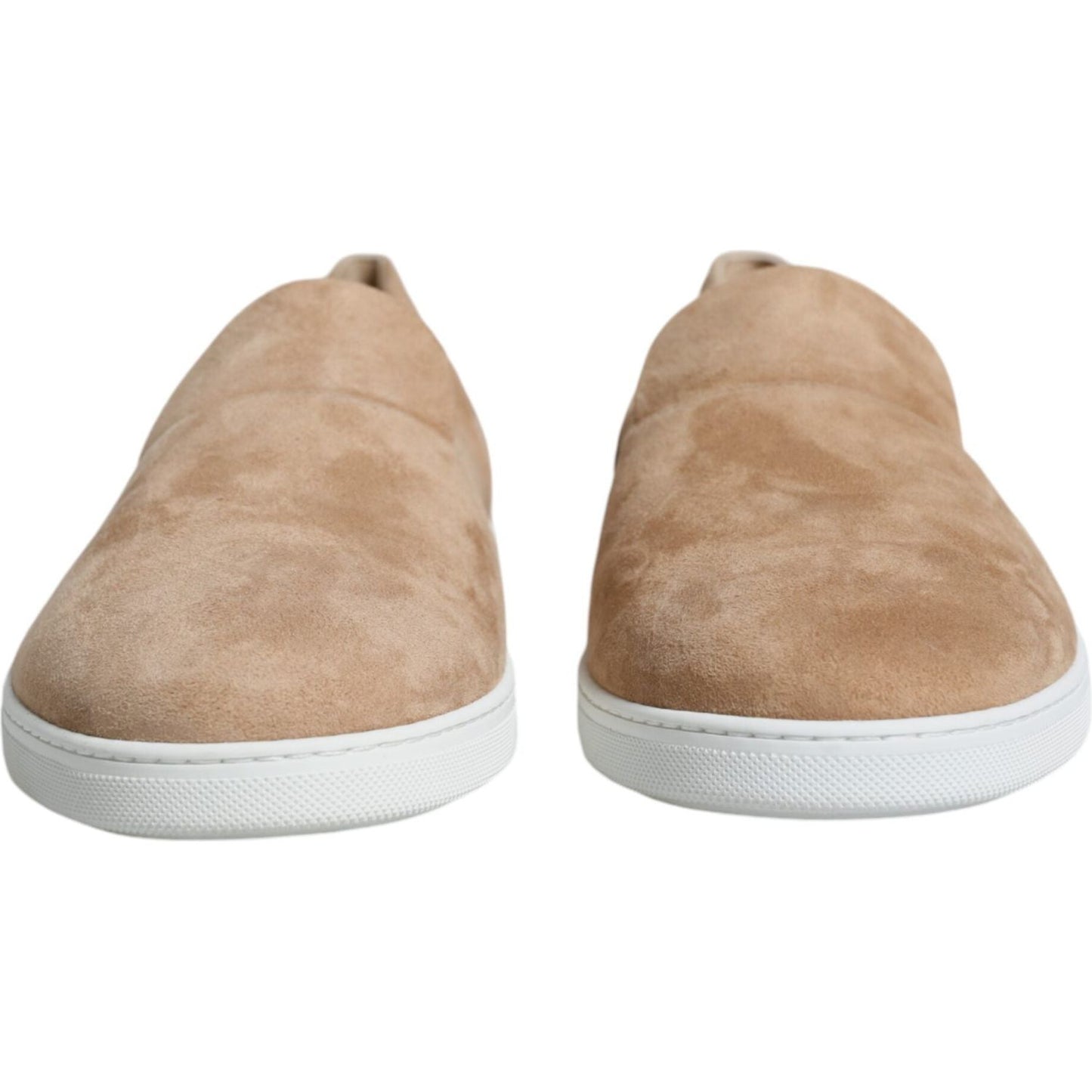 Dolce & Gabbana Beige Suede Caiman Loafers Slippers Shoes Dolce & Gabbana