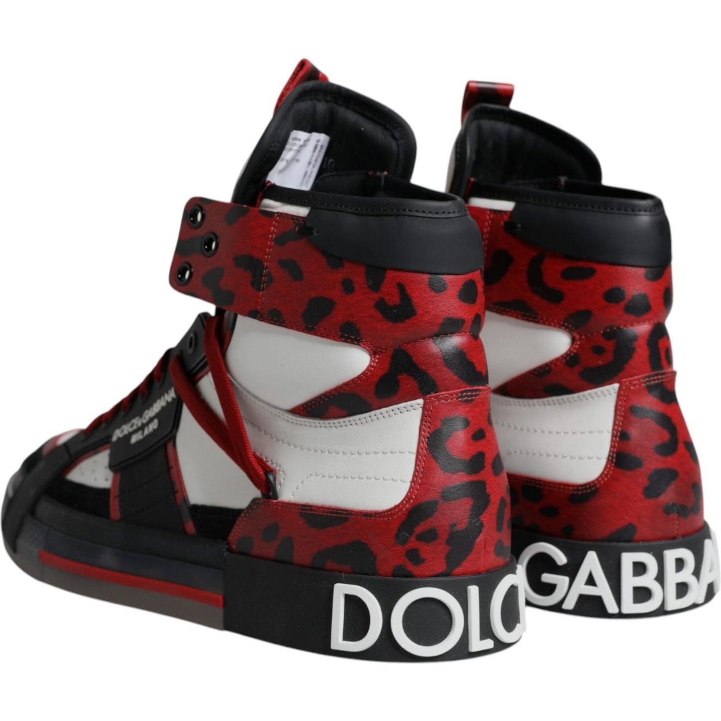 Dolce & Gabbana Multicolor Leather High Top Sneakers Shoes Dolce & Gabbana