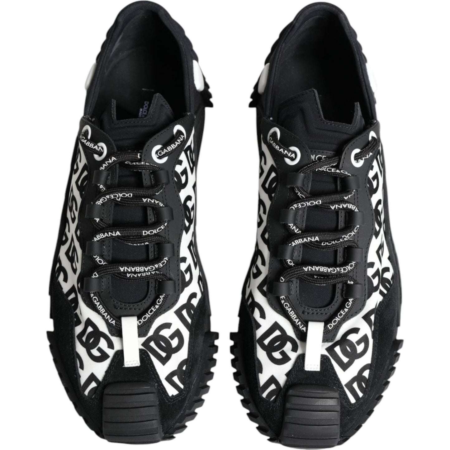 Dolce & Gabbana Black Logo Lace Up Low Top NS1 Sneakers Shoes Dolce & Gabbana