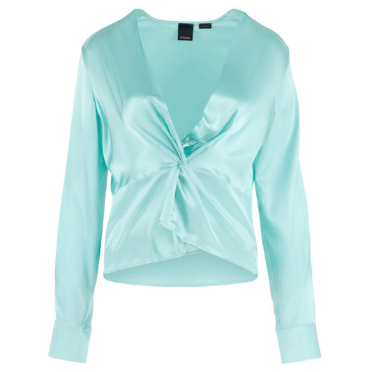 PINKO Green Silk Women's Blouse PINKO