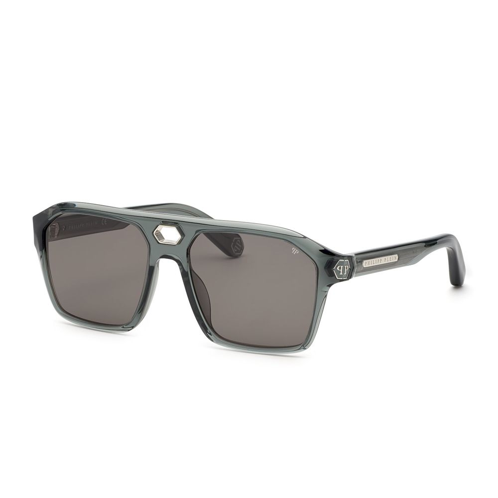 Philipp Plein Gray Acetate Sunglasses Philipp Plein