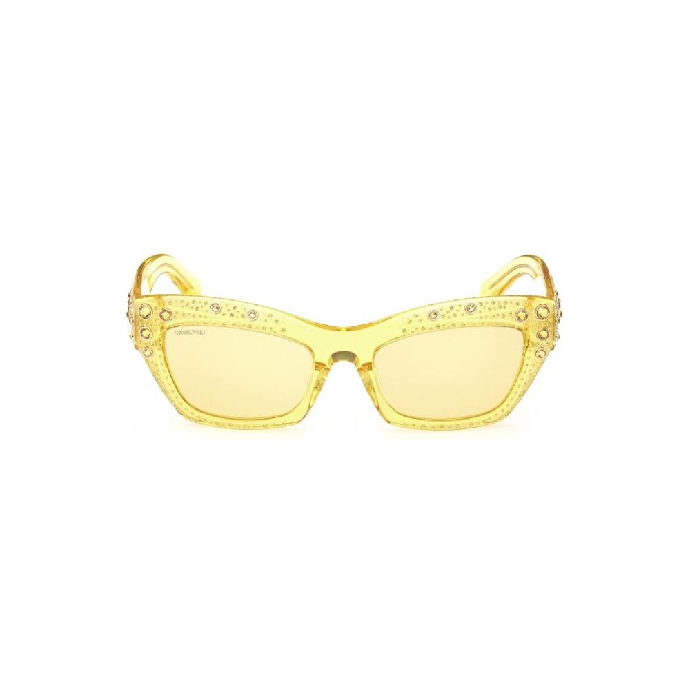 Swarovski Yellow Plastic Sunglasses Swarovski