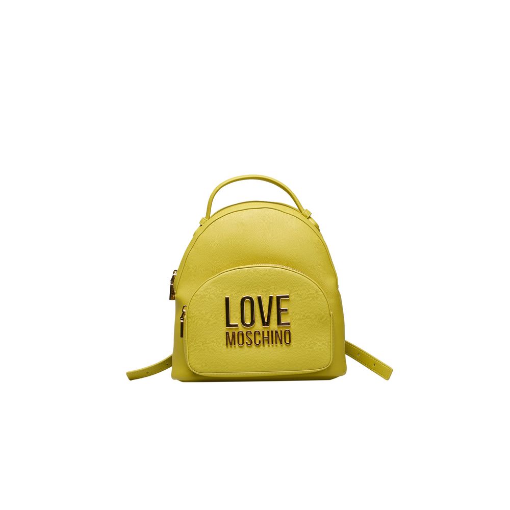 Love Moschino Yellow Polyethylene Backpack Love Moschino