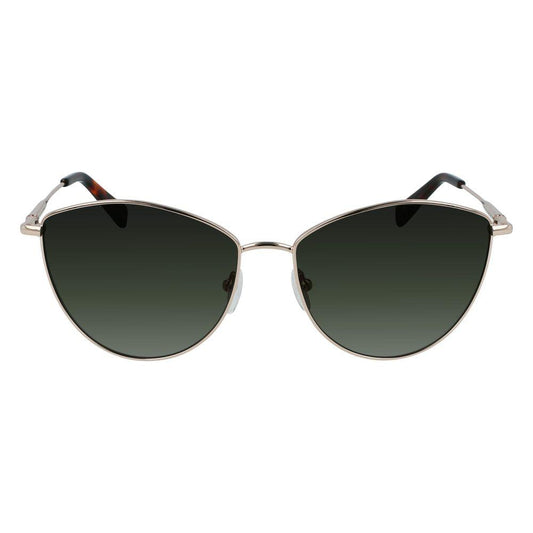 Longchamp Gold Metal Sunglasses Longchamp