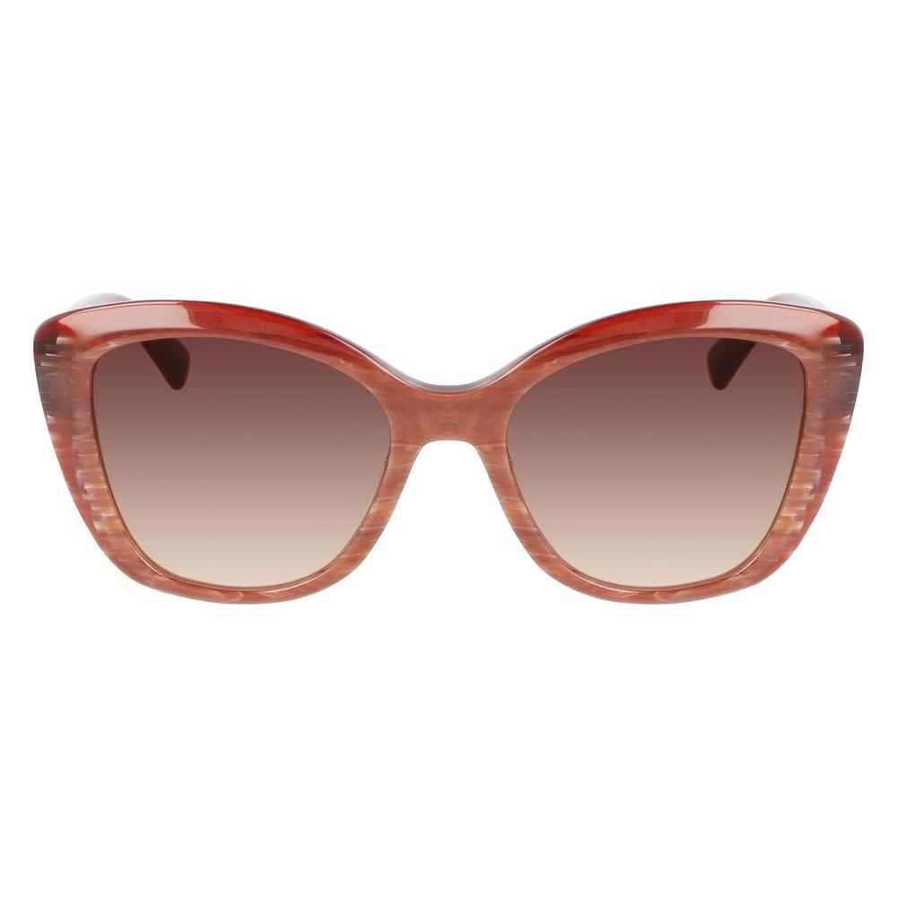 Longchamp Red Acetate Sunglasses