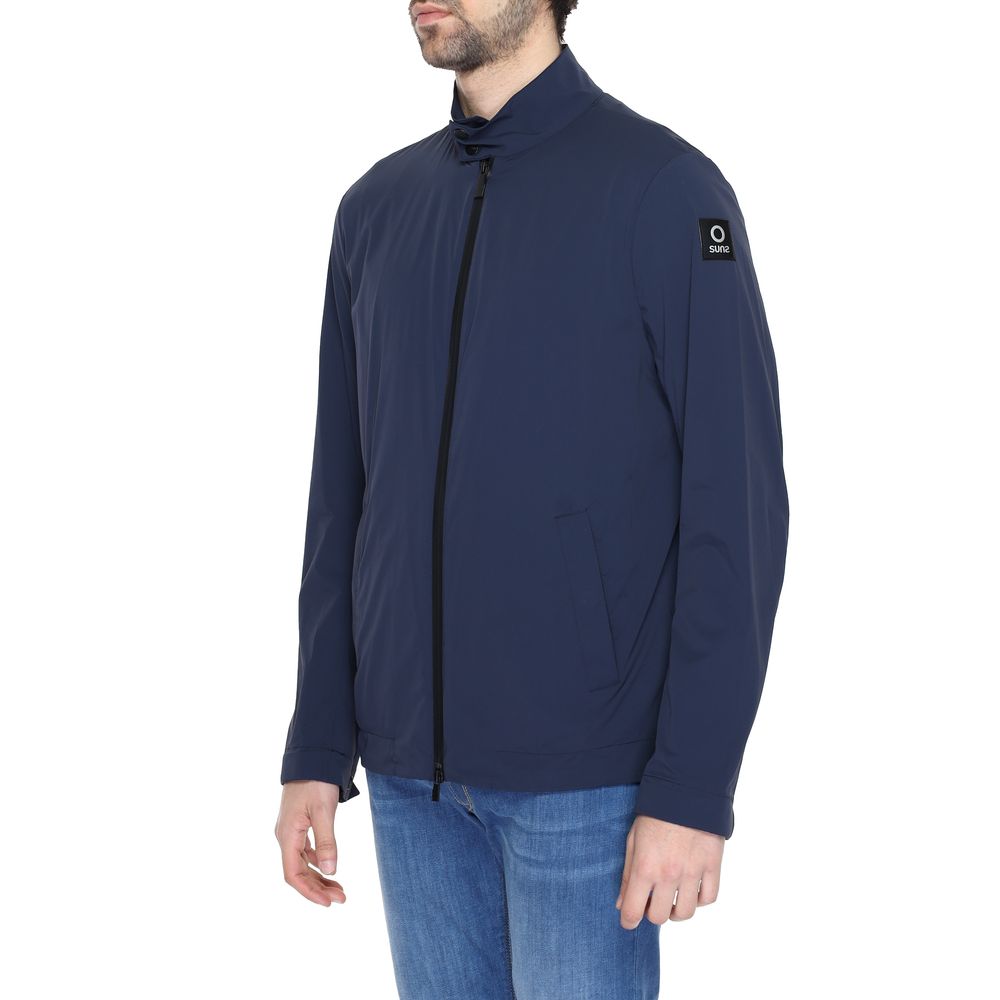 Suns Blue Nylon Full-Length Jacket 1728,71956299936,Blue,Clothing,Full-Length Jackets - Jackets & Coats - Clothing,IT44 | S,IT46 | M,IT52 | XL,Jackets & Coats - Clothing,Jackets - Men - Clothing,Men,Men - Clothing,New with tags,Suns