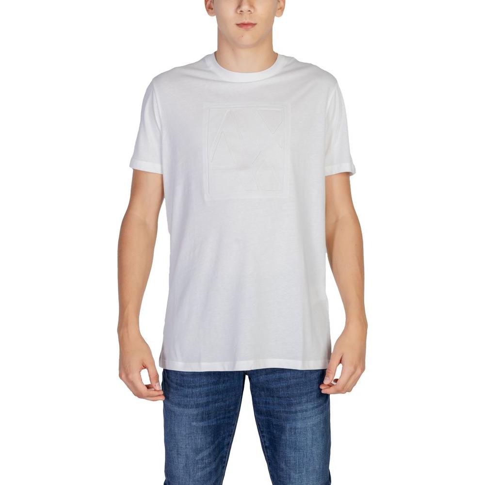 Armani Exchange Cream Cotton T-Shirt