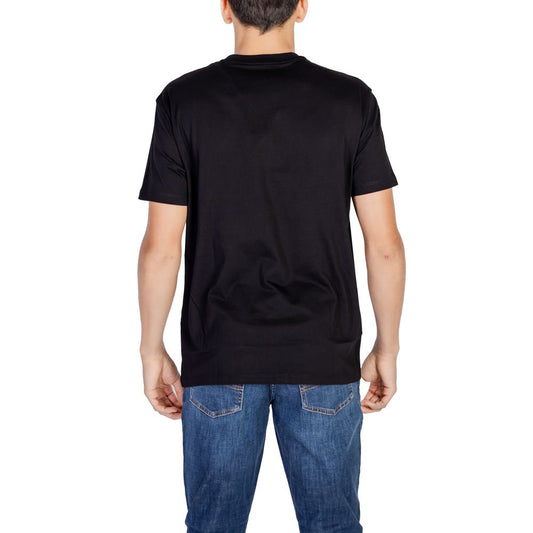 Armani Exchange Black Cotton T-Shirt