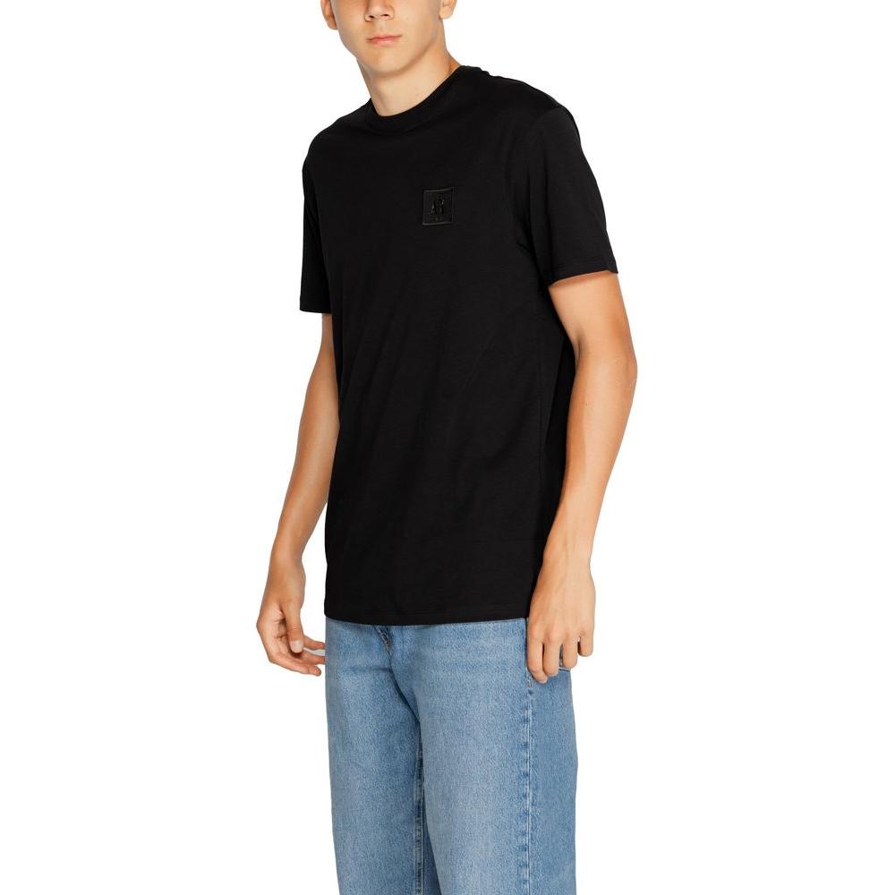 Armani Exchange Black Cotton T-Shirt