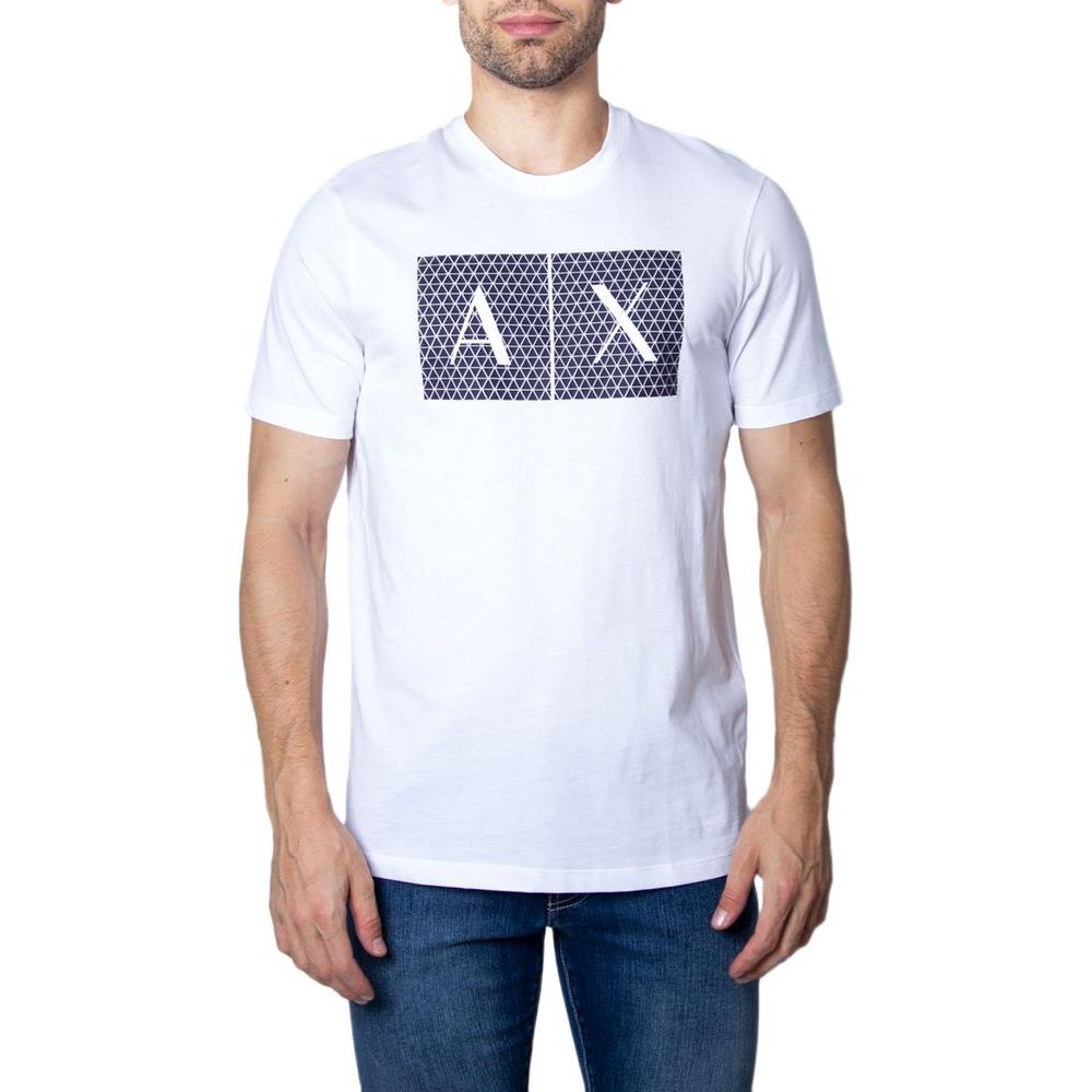 Armani Exchange White Cotton T-Shirt