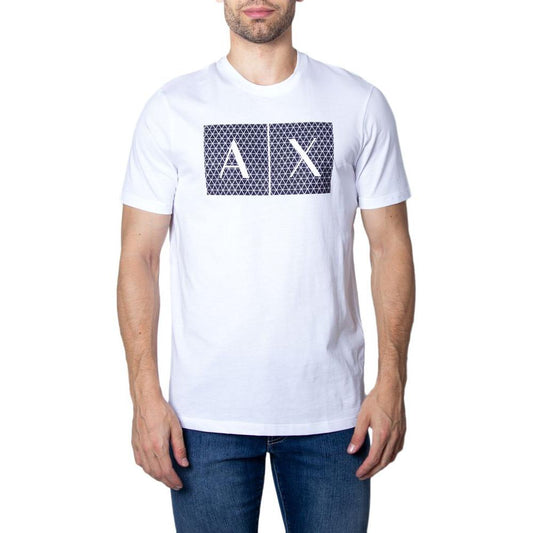 Armani Exchange White Cotton T-Shirt