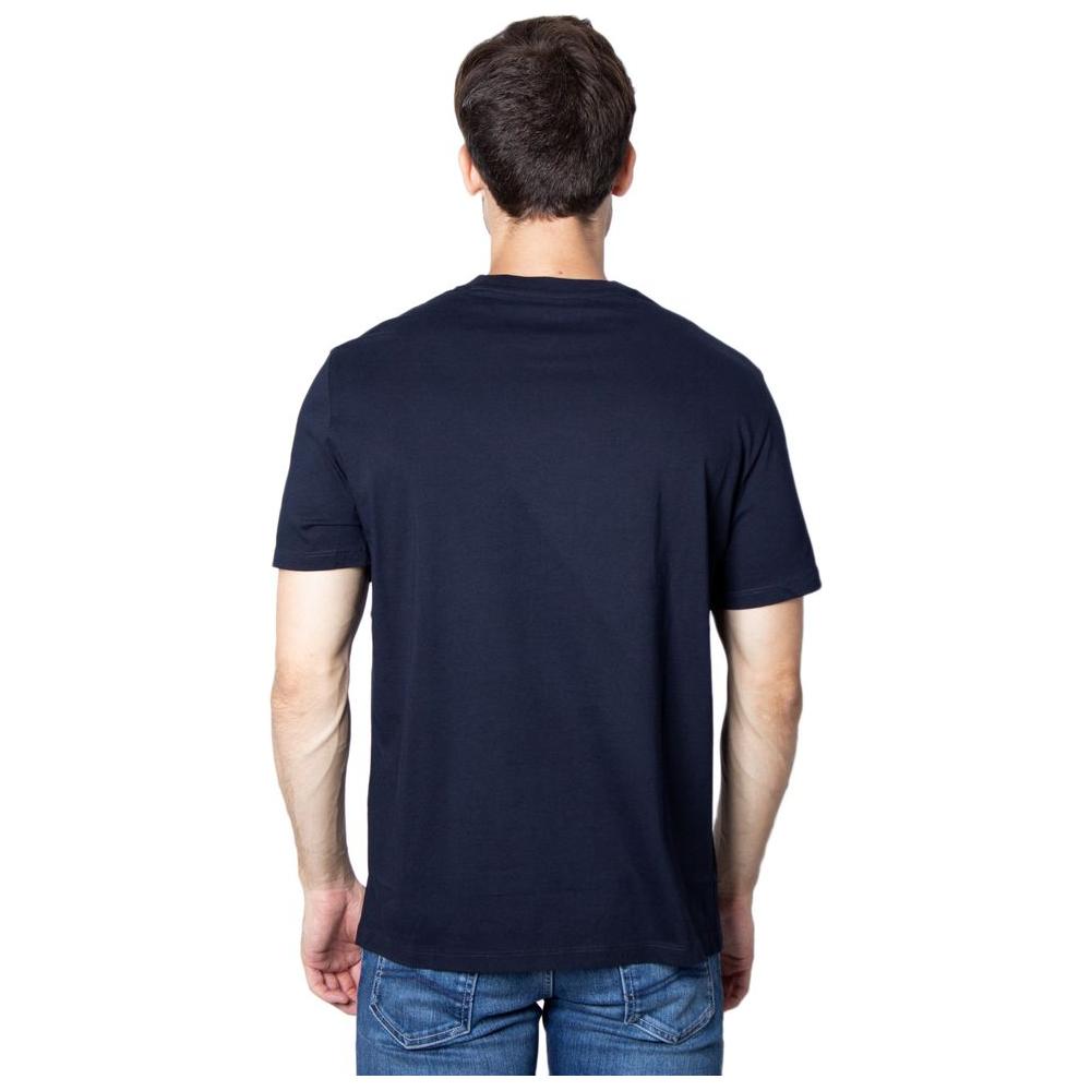 Armani Exchange Blue Cotton T-Shirt