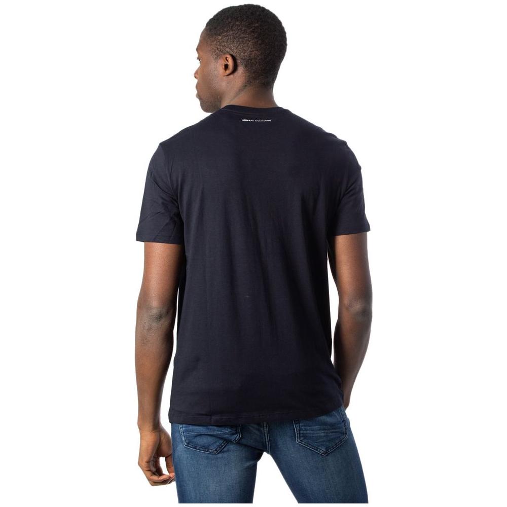 Armani Exchange Blue Cotton T-Shirt