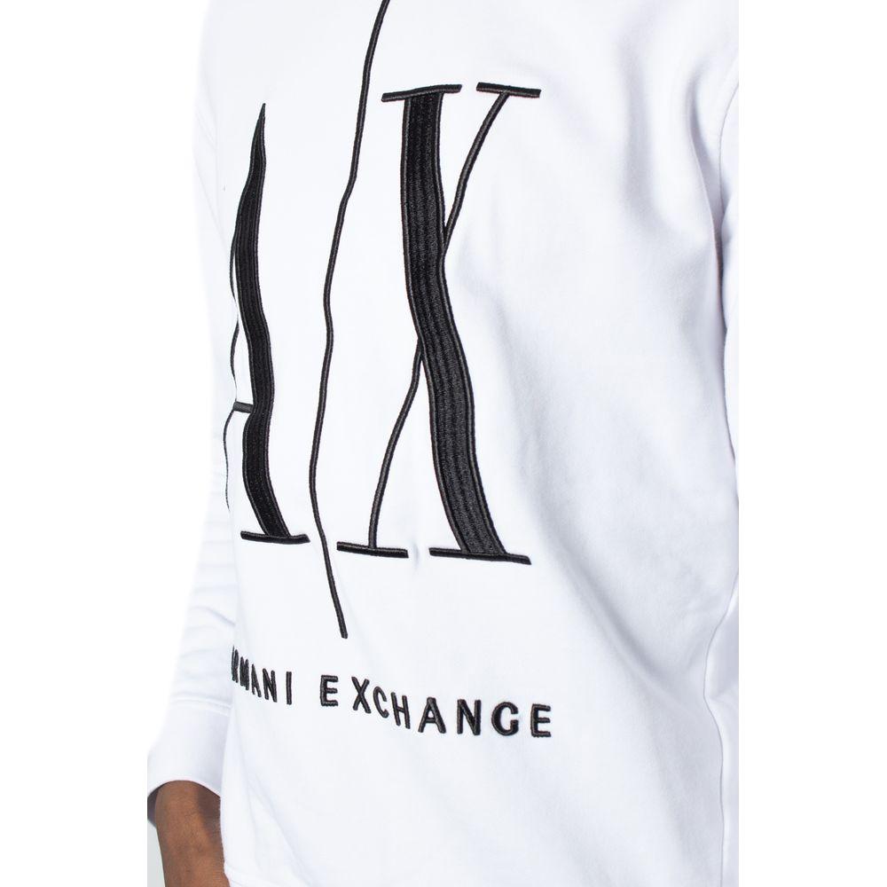 Armani Exchange White Cotton Sweater