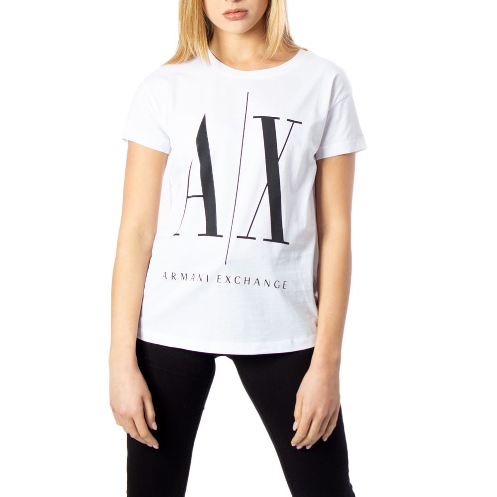 Armani Exchange White Cotton Tops & T-Shirt Armani Exchange