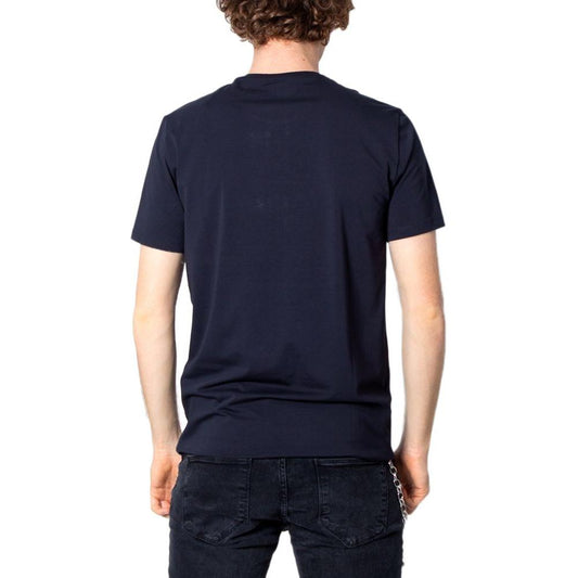 Armani Exchange Blue Cotton T-Shirt