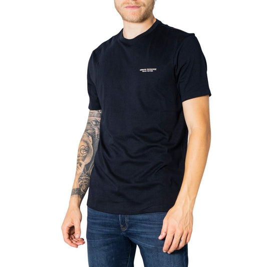 Armani Exchange Blue Cotton T-Shirt