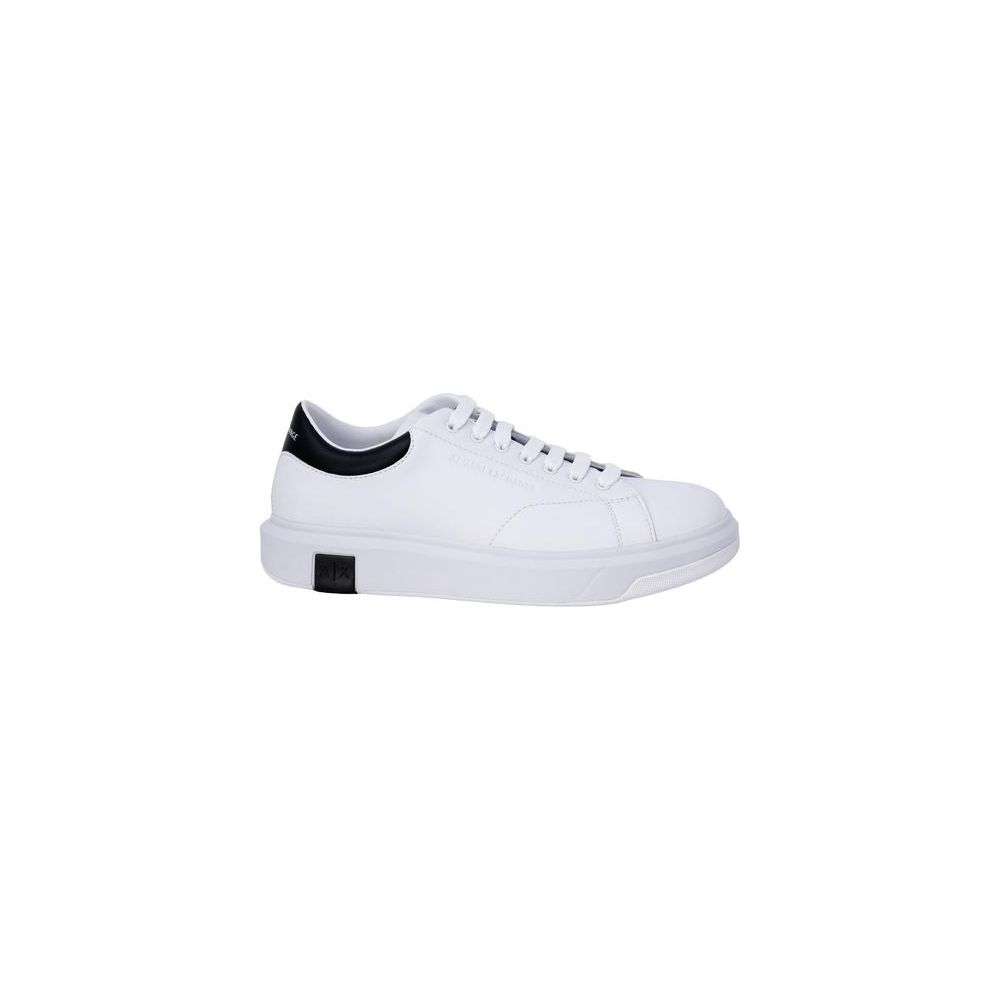 Armani Exchange Black And White Leather Sneaker Armani Exchange