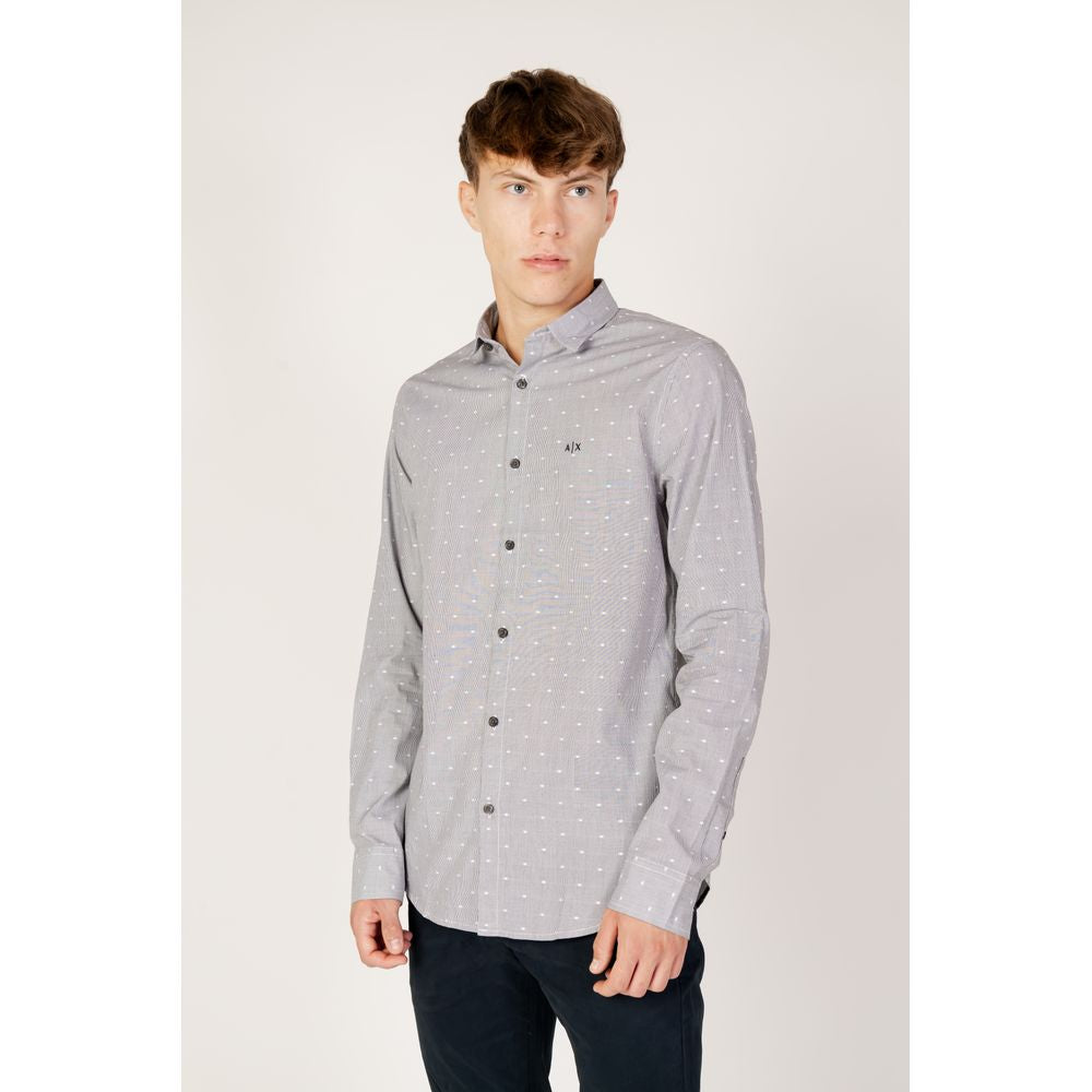 Armani Exchange Black Cotton Shirt Armani Exchange