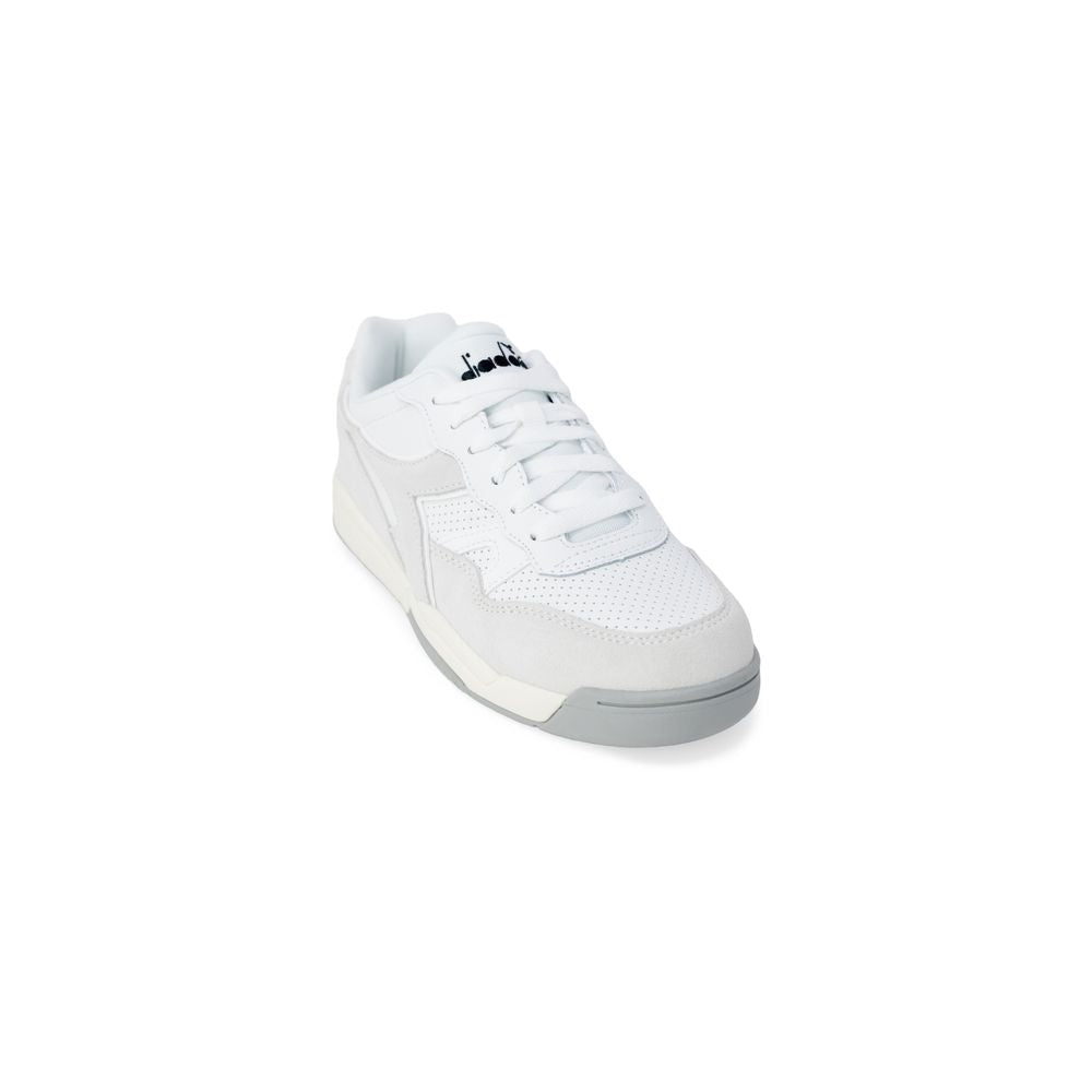 Diadora White Synthetic Leather Sneaker Diadora