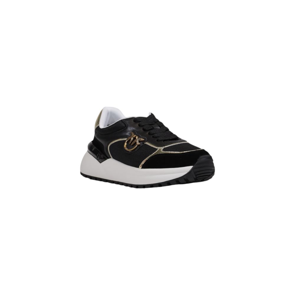 PINKO Black Leather Sneaker PINKO