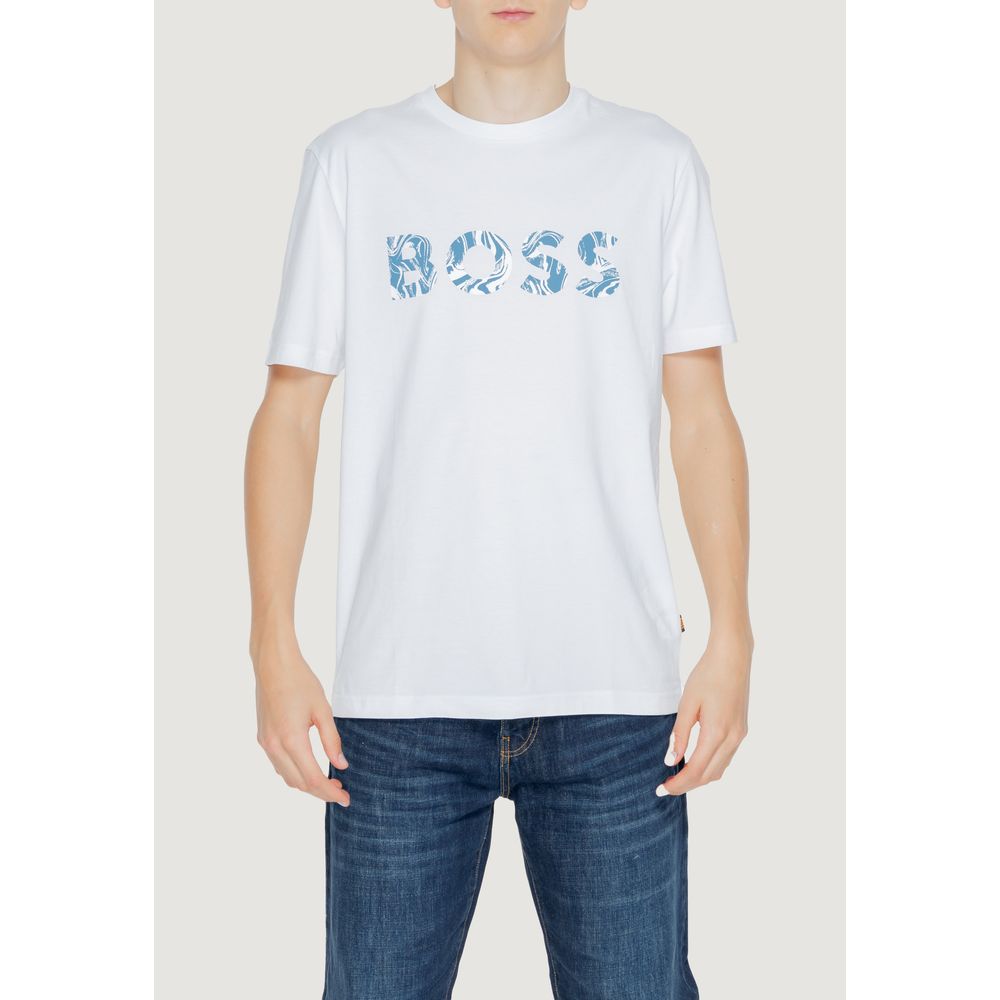 Hugo Boss White Cotton T-Shirt Hugo Boss